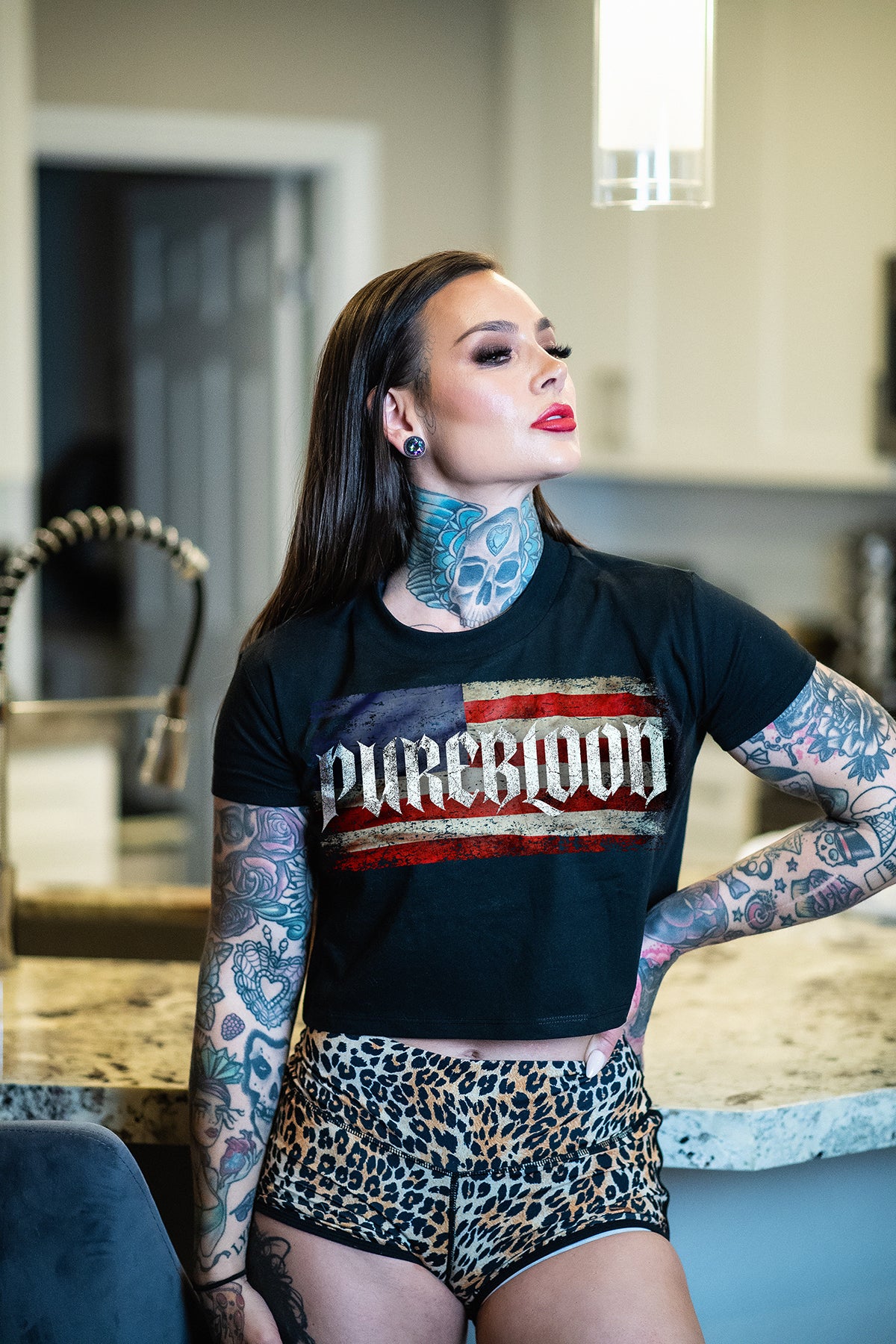 “Patriot Flag" Crop Tee