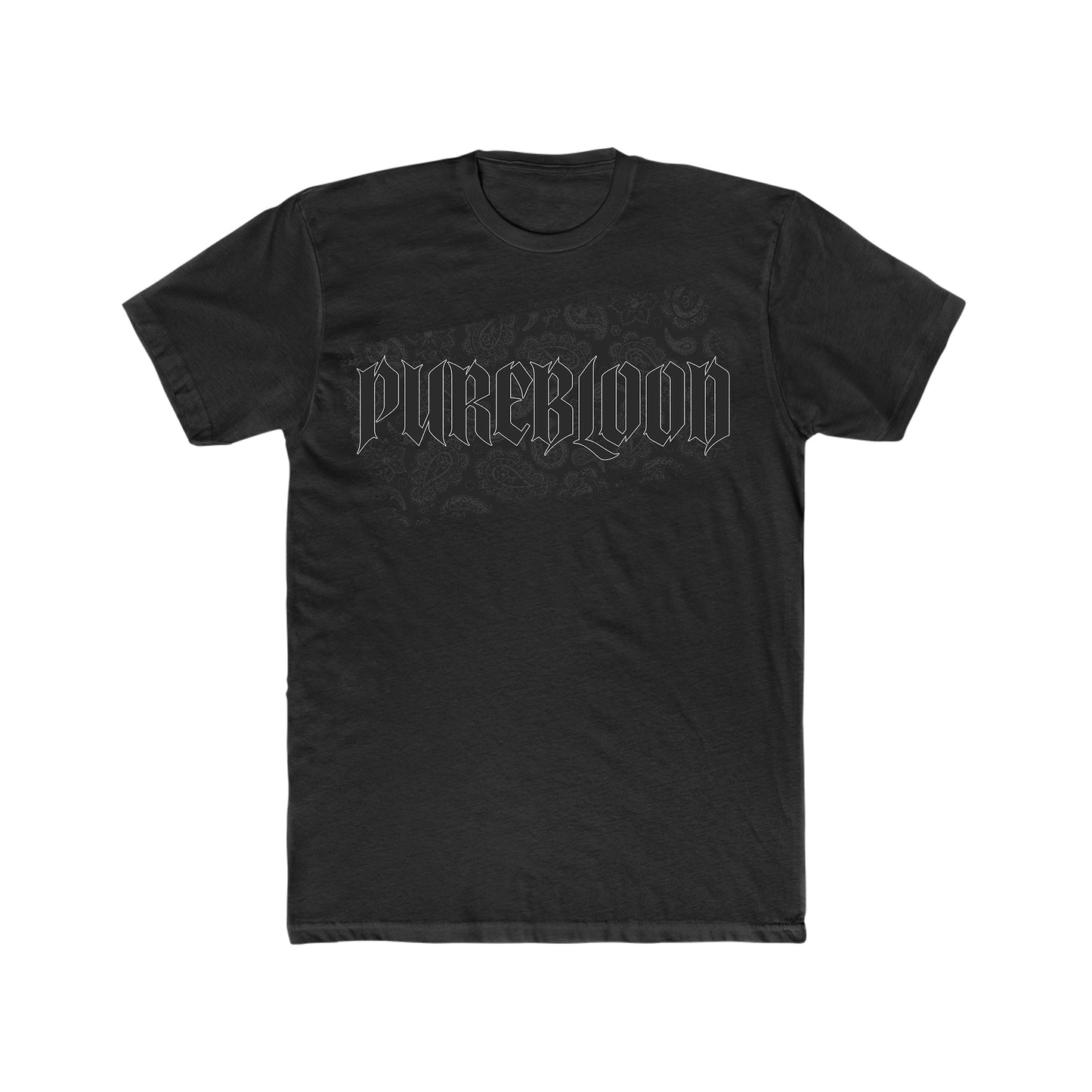 “Black on Black Paisley" Tee
