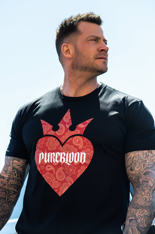 "Paisley Bloodz Heart" Tee