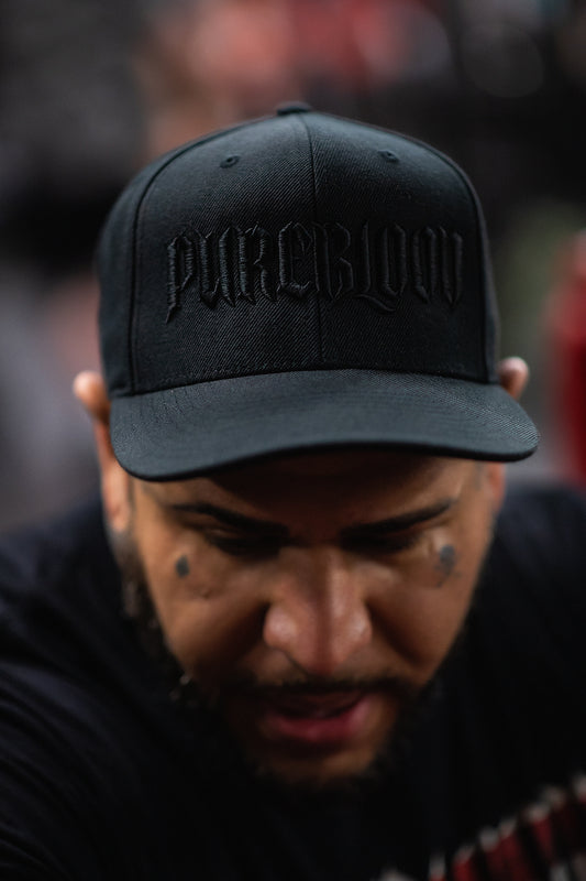 "Ghost" Hat Black on Black