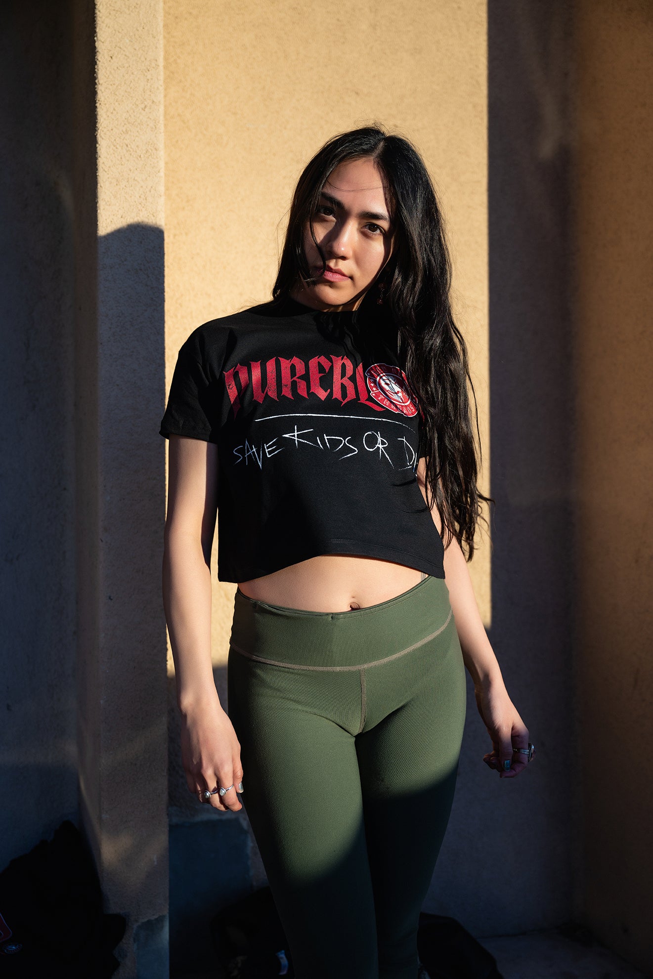 "Save Kids" Crop Tee