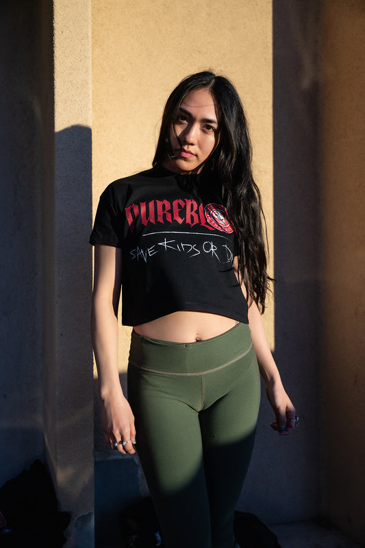 "Save Kids" Crop Tee