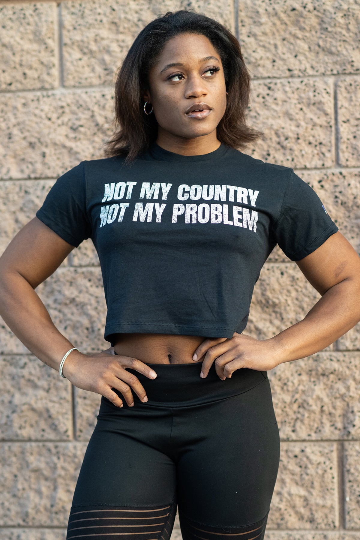 "Not My Country" Crop Tee
