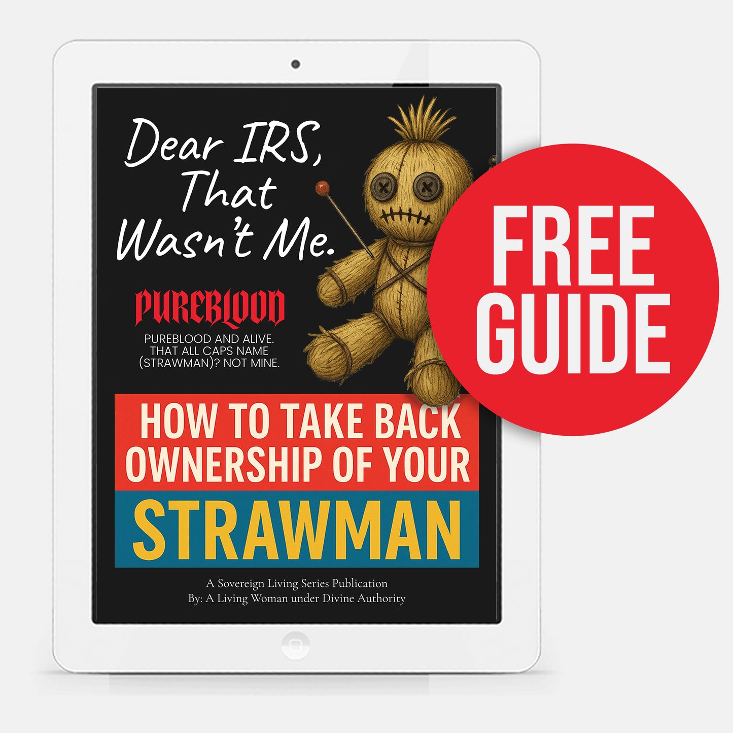 "Dear IRS" Crop Tee + FREE Strawman Guide