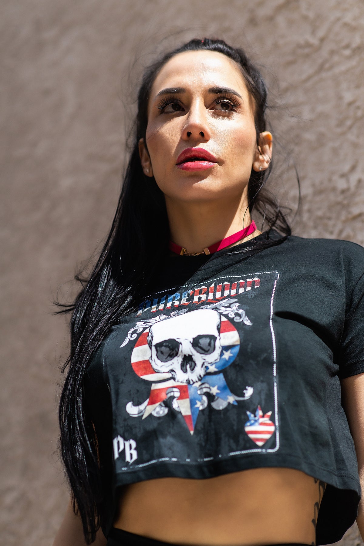 "Ace of Skulls 4" Crop Tee