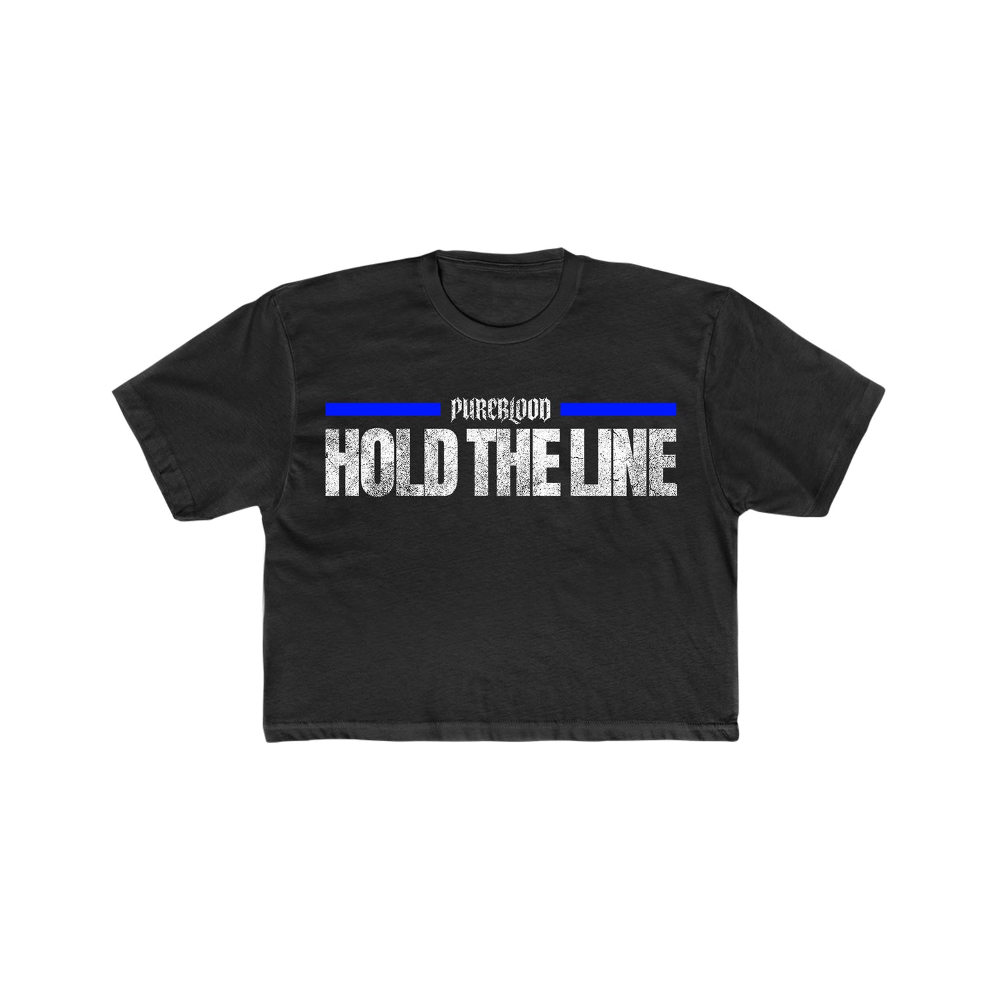“Blue Line” Crop Tee